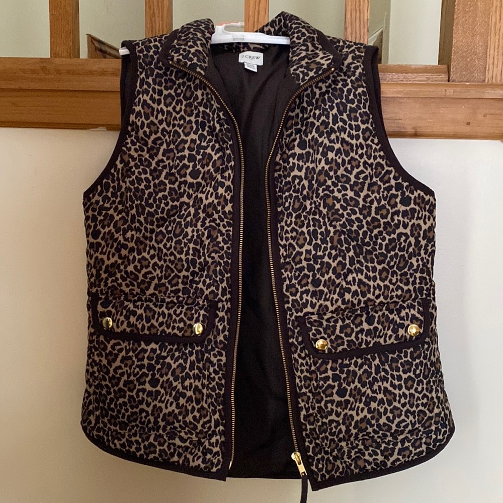 J. Crew Cheetah Print Vest